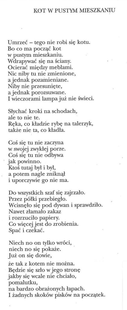 Szymborska in polacco